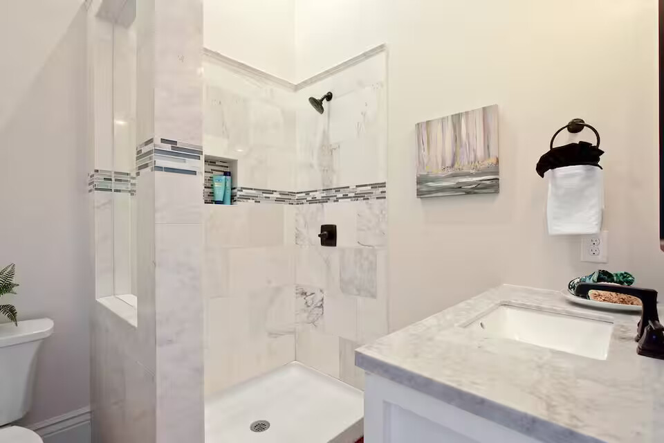Marble bathroom